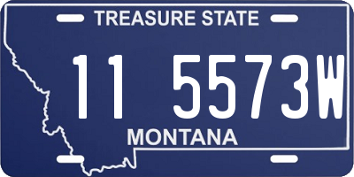 MT license plate 115573W