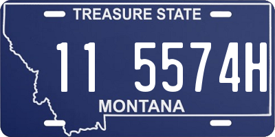 MT license plate 115574H