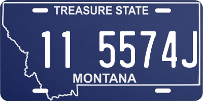 MT license plate 115574J