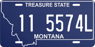 MT license plate 115574L