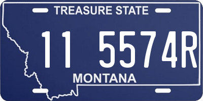 MT license plate 115574R