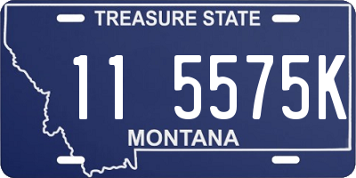 MT license plate 115575K