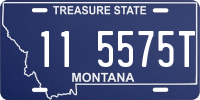 MT license plate 115575T