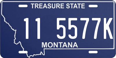 MT license plate 115577K