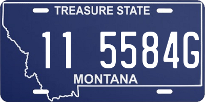 MT license plate 115584G