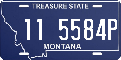 MT license plate 115584P