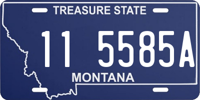 MT license plate 115585A