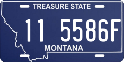 MT license plate 115586F