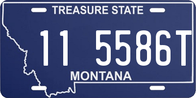 MT license plate 115586T