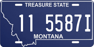 MT license plate 115587I