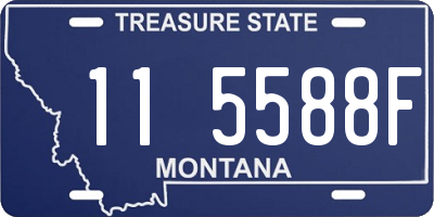 MT license plate 115588F