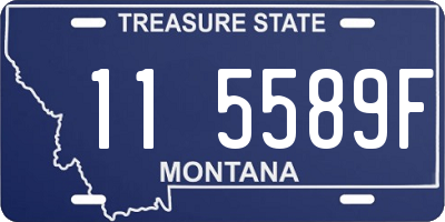 MT license plate 115589F