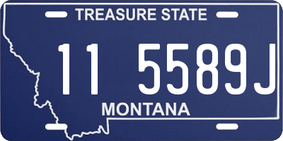 MT license plate 115589J