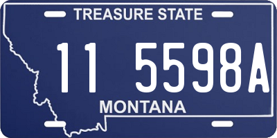 MT license plate 115598A