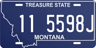 MT license plate 115598J