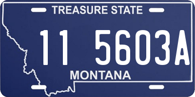 MT license plate 115603A
