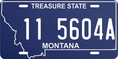 MT license plate 115604A