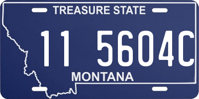 MT license plate 115604C