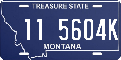 MT license plate 115604K