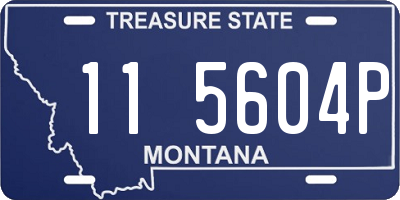 MT license plate 115604P