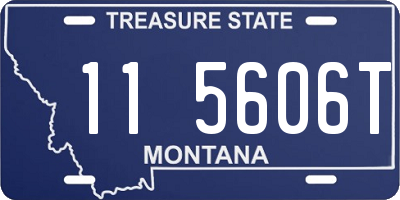 MT license plate 115606T