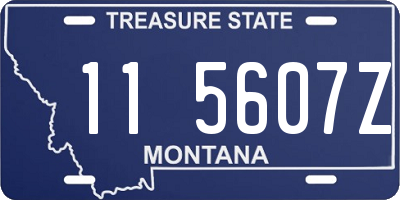 MT license plate 115607Z