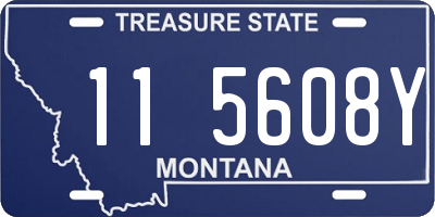 MT license plate 115608Y