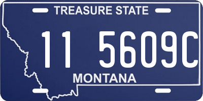 MT license plate 115609C