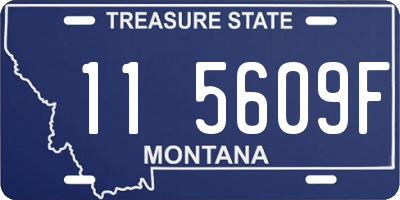 MT license plate 115609F