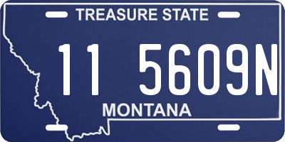 MT license plate 115609N