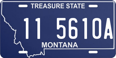 MT license plate 115610A