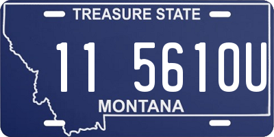 MT license plate 115610U