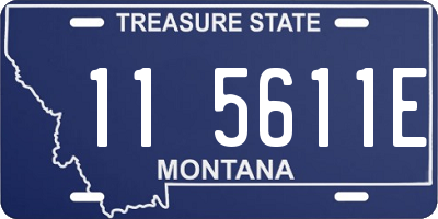 MT license plate 115611E