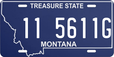 MT license plate 115611G