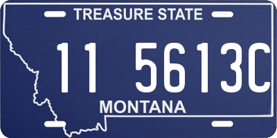 MT license plate 115613C
