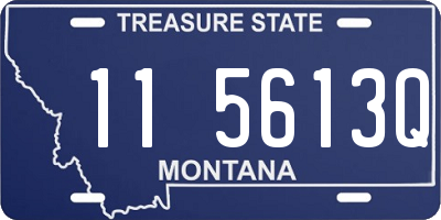 MT license plate 115613Q