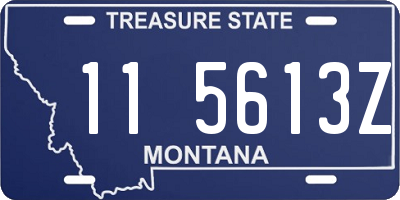 MT license plate 115613Z
