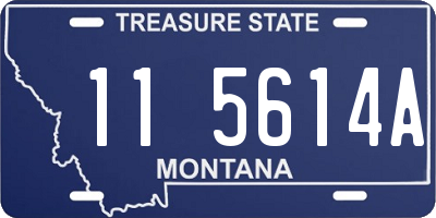 MT license plate 115614A