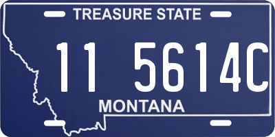 MT license plate 115614C