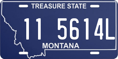 MT license plate 115614L