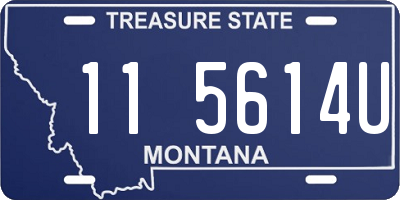 MT license plate 115614U