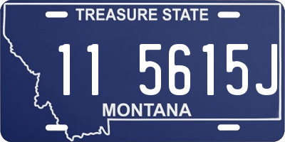 MT license plate 115615J
