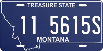MT license plate 115615S