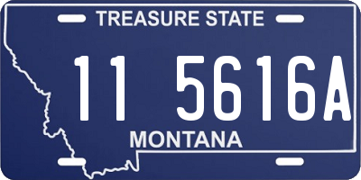 MT license plate 115616A