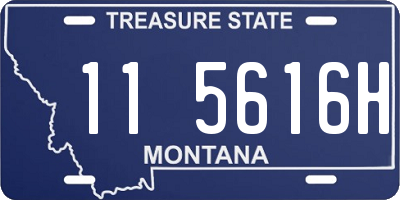 MT license plate 115616H