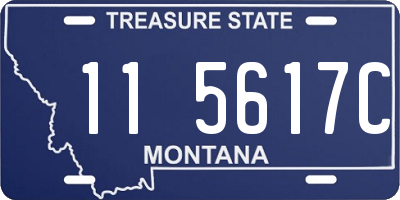MT license plate 115617C