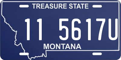 MT license plate 115617U