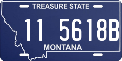 MT license plate 115618B