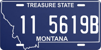 MT license plate 115619B