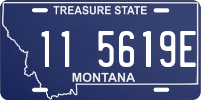 MT license plate 115619E